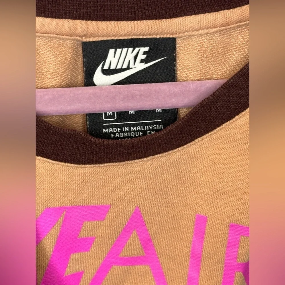 NIKE AIR Cropped Sweatshirt, Size Medium